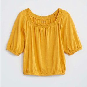 LOFT Petite Bubble Hem Tee